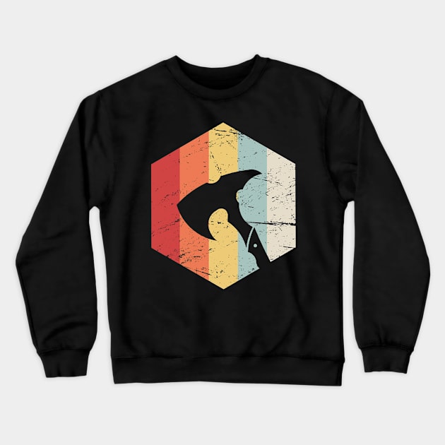 Retro Viking Axe Icon Crewneck Sweatshirt by MeatMan